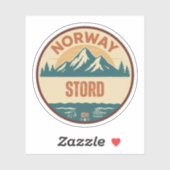 Sticker Stord, Norvège Norvège (Feuille)