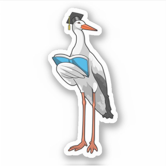 Sticker Stork as Teacher (Devant)