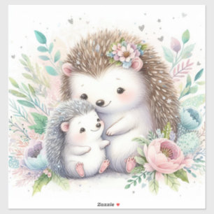 Sticker Storybook Woodland Babies Hedgehog Love