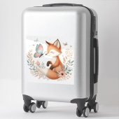 Sticker Storybook Woodland Baby Fox Et Papillon (Sur valise)