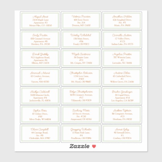 Sticker Storybook Woodland Fox Baby shower Adresse client (Feuille)