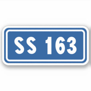 Sticker Strada statale 163 Amalfitana apls italiens