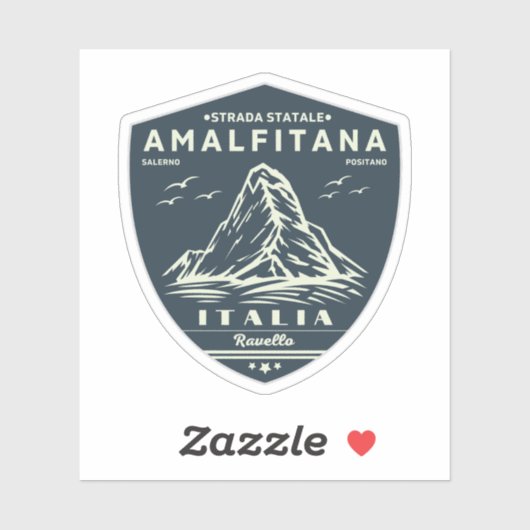 Sticker Strada statale 163 Amalfitana pls italiens (Feuille)