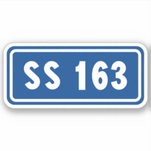 Sticker Strada statale 163 Amalfitana pls italiens