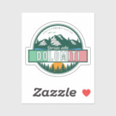 Sticker Strada statale 48 delle Dolomiti (Feuille)