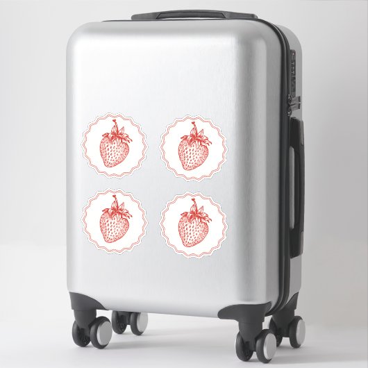 Sticker Strawberry (Sur valise)