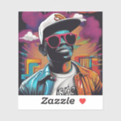 Sticker - Street graffiti art RAP and Hip Hop (Feuille)