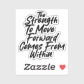 Sticker Strength From Within Mindset (Feuille)
