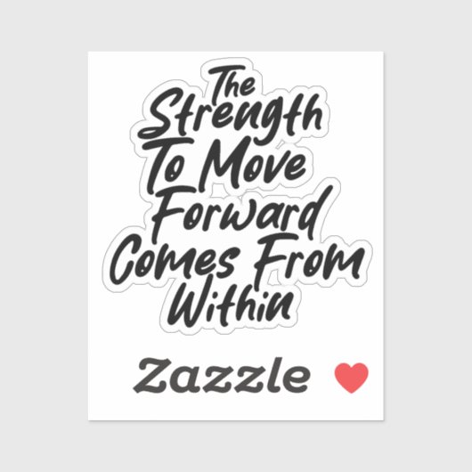 Sticker Strength From Within Mindset (Feuille)
