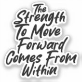 Sticker Strength From Within Mindset (Recto)