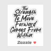 Sticker Strength From Within Mindset (Feuille)