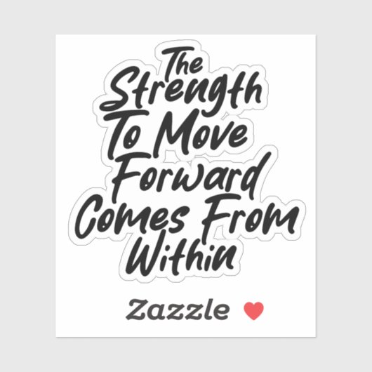 Sticker Strength From Within Mindset (Feuille)