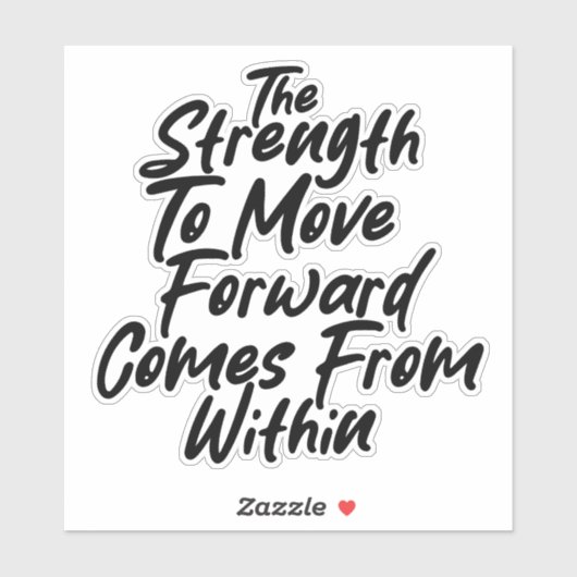 Sticker Strength From Within Mindset (Feuille)