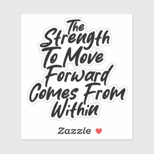 Sticker Strength From Within Mindset (Feuille)