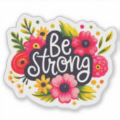 Sticker Strong Blooming Flower Illustration (Devant)