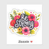 Sticker Strong Blooming Flower Illustration (Feuille)