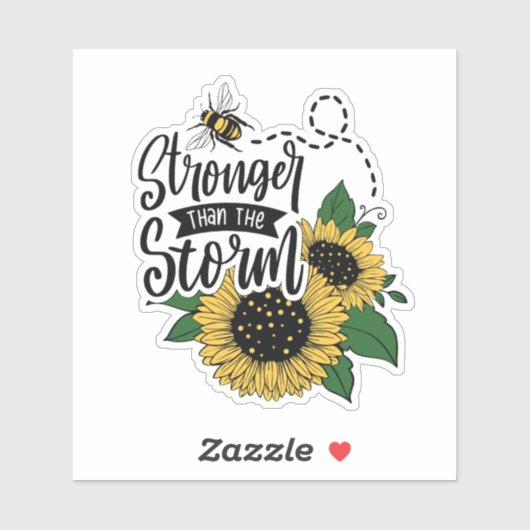 Sticker Stronger than the storm. (Feuille)