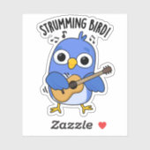 Sticker Strumming Bird amusant animal jeu (Feuille)