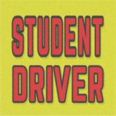 Sticker Student Driver (Devant)