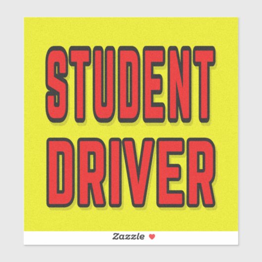 Sticker Student Driver (Feuille)
