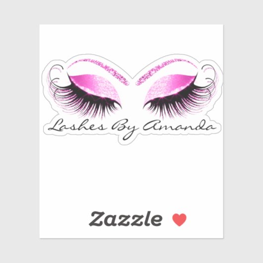 Sticker Studio D'Extension De Maquillage Fuchsia Rose (Feuille)