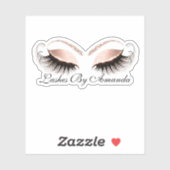 Sticker Studio d'extension rose Gold Makeup Artist Lashes (Feuille)