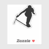 Sticker Stunt scooter tour Bartwist (Feuille)
