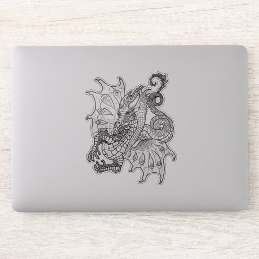 Sticker Style Art Nouveau Dragon (Ordinateur)