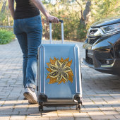 Sticker Style Batik Floral Abstrait africain (Valise Insitu)