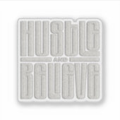 Sticker Style brodé motivationnel, élégant et croyant (Devant)