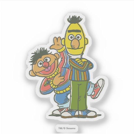 Sticker Style classique Bert et Ernie (Devant)