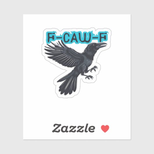 Sticker Style créatif décontracté F Caw F (Feuille)