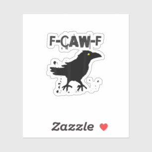 Sticker Style Créatif Humour Corbeau F Café Grunge