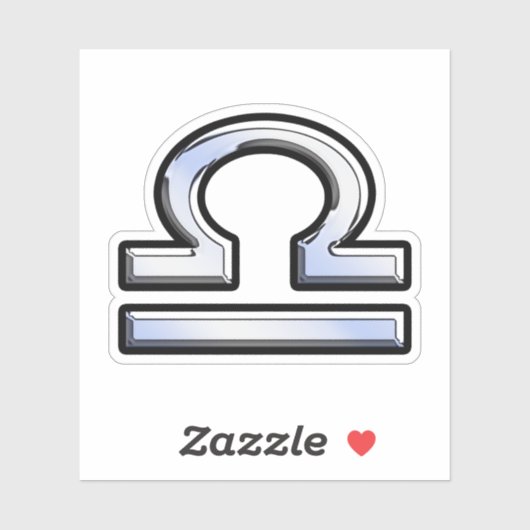 Sticker Style d'application du panneau ziodiaque Libra (Feuille)