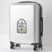 Sticker Style de certificat de baptême de Jésus Certificat (Sur valise)