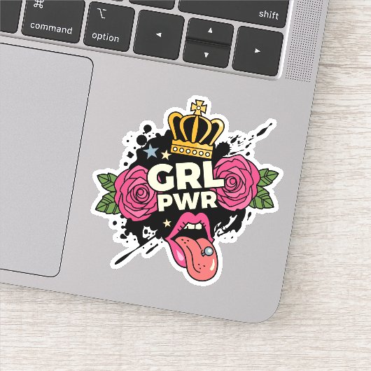 Sticker Style de tatouage Girl Power (Détail)