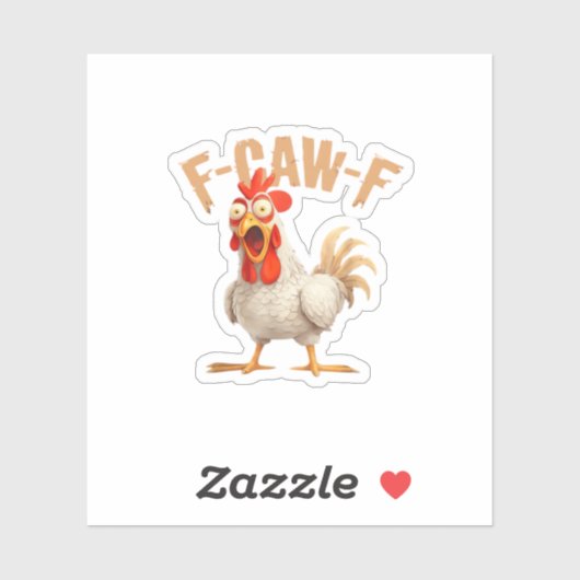 Sticker Style esthétique classique F-Caw-F (Feuille)