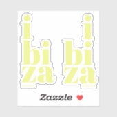Sticker Style Ibiza Espagne (Feuille)