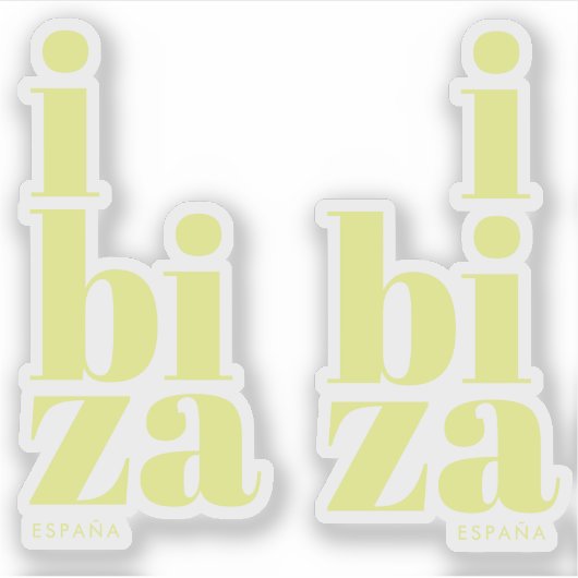 Sticker Style Ibiza Espagne (Devant)