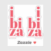 Sticker Style Ibiza Espagne (Feuille)
