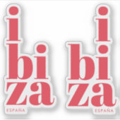 Sticker Style Ibiza Espagne (Devant)