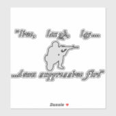 Sticker Style Militaire Live Rire Amour Parodie (Feuille)