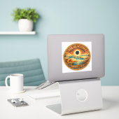 Sticker Style Mosaïque 2027 Eclipse (Ordinateur portable sur le bureau)