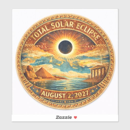 Sticker Style Mosaïque 2027 Eclipse (Feuille)