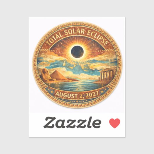 Sticker Style Mosaïque 2027 Eclipse (Feuille)