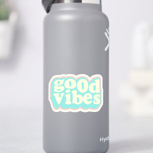 Sticker Style Retro Good Vibes Colorée Motivationnelle