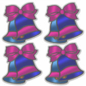 Sticker Style Verre de Vacances Cloches (Devant)