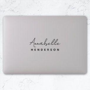 Sticker Stylish monogram Scotter Script Laptop