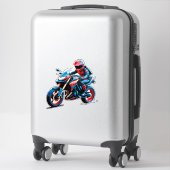 Sticker Stylish Motorcycle Rider (Sur valise)