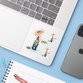 Sticker Stylos Custom (Ordinateur portable avec iPhone)